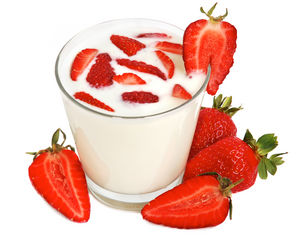 клубничный йогурт