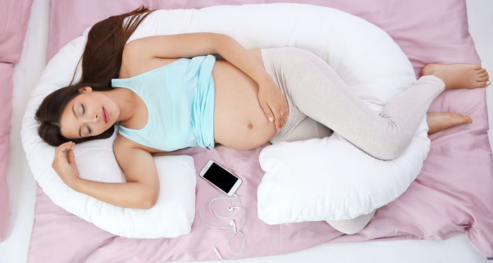 С-образная подушка для беременных