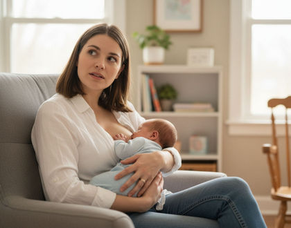 мама кормит грудью и сомневается