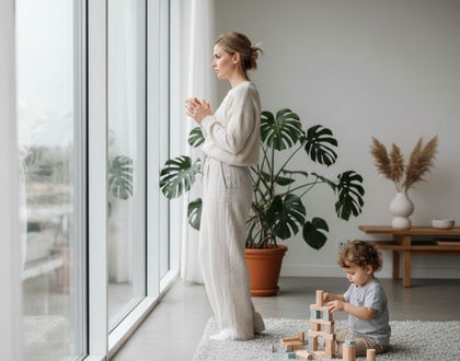 мама у окна